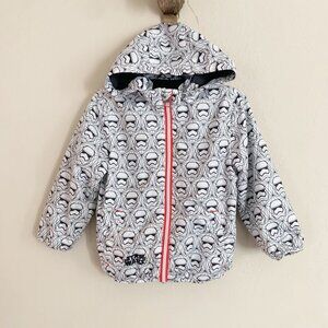 H&M + Star Wars Storm Trooper Windbreaker • 2-4 Years